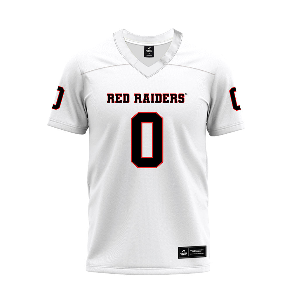Texas Tech - NCAA Football : Mikal Harrison-Pilot - White Premium Football Jersey-0