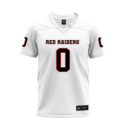 Texas Tech - NCAA Football : Mikal Harrison-Pilot - White Premium Football Jersey-0