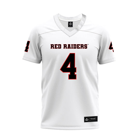 Texas Tech - NCAA Football : Kenny Johnson - White Premium Football Jersey-0