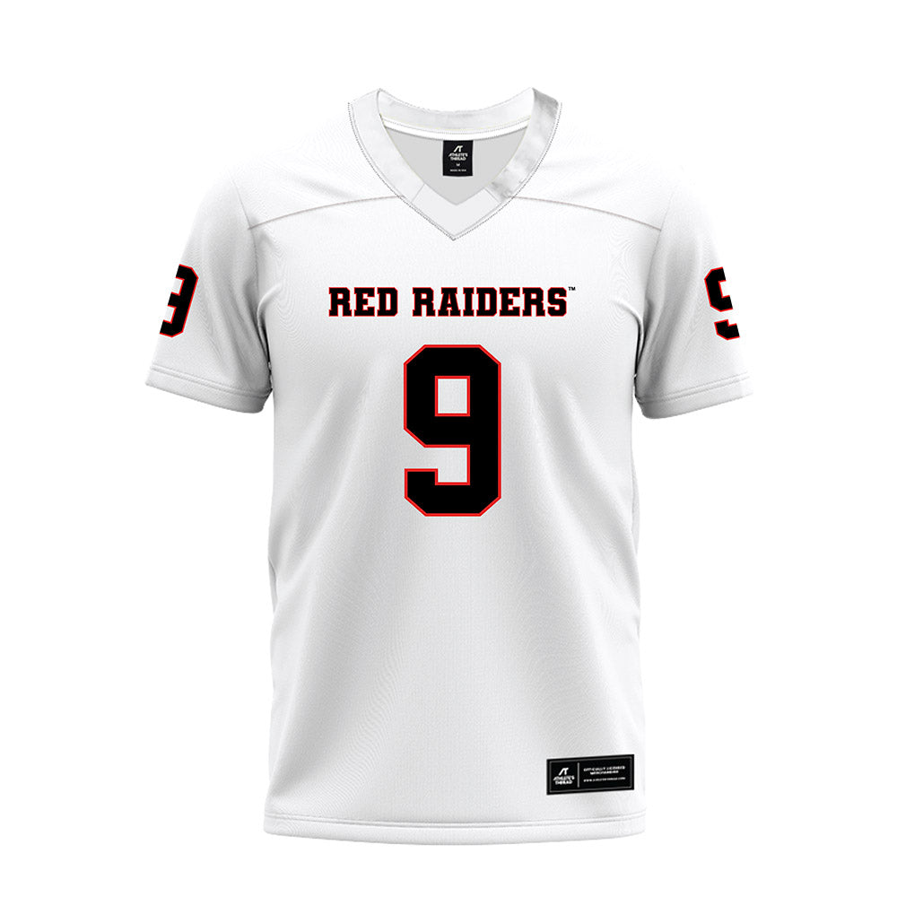 Texas Tech - NCAA Football : Corey Platt Jr - White Premium Football Jersey-0