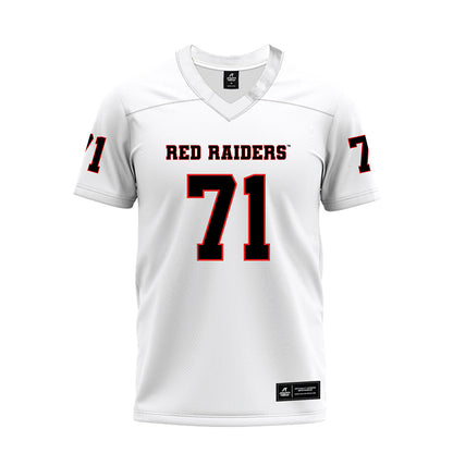 Texas Tech - NCAA Football : Bryce Gilmore - White Premium Football Jersey-0