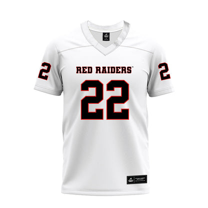 Texas Tech - NCAA Football : Marcus Ramon-Edwards - White Premium Football Jersey-0