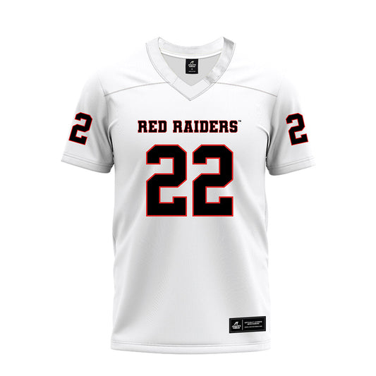 Texas Tech - NCAA Football : Marcus Ramon-Edwards - White Premium Football Jersey-0