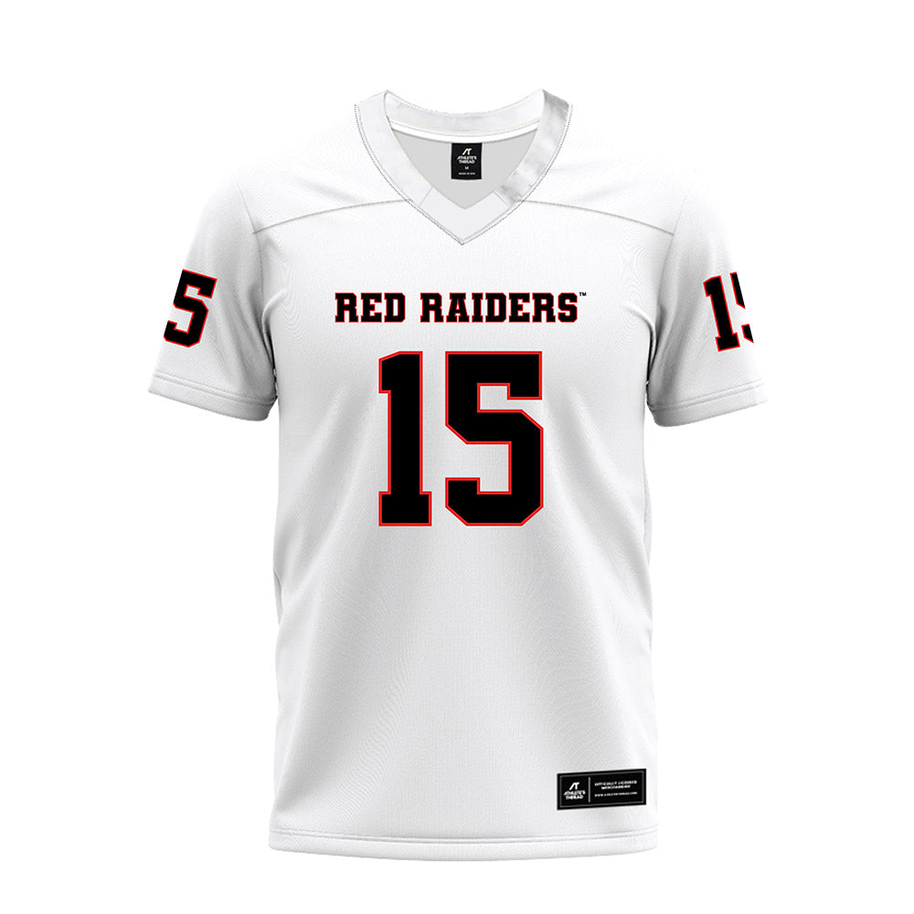 Texas Tech - NCAA Football : Will Hammond - White Premium Football Jersey-0