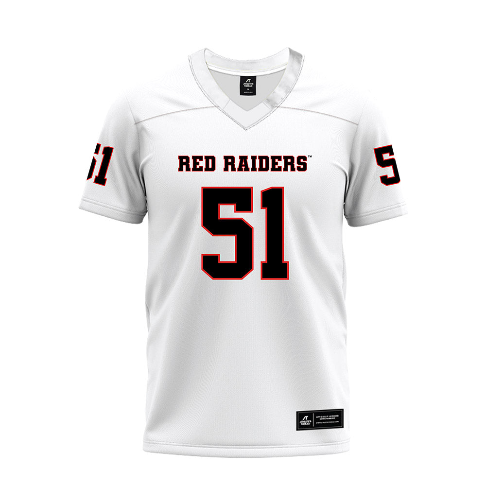 Texas Tech - NCAA Football : Felix Ojo - White Premium Football Jersey-0