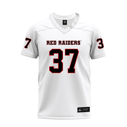 Texas Tech - NCAA Football : Ian Hershey - White Premium Football Jersey-0