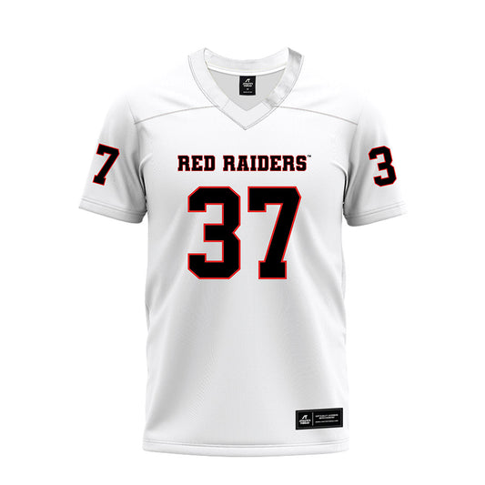 Texas Tech - NCAA Football : Ian Hershey - White Premium Football Jersey-0