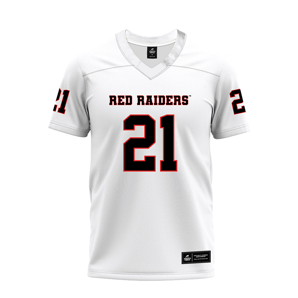 Texas Tech - NCAA Football : Miquel Dingle Jr. - White Premium Football Jersey-0