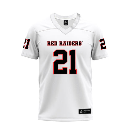 Texas Tech - NCAA Football : Miquel Dingle Jr. - White Premium Football Jersey-0