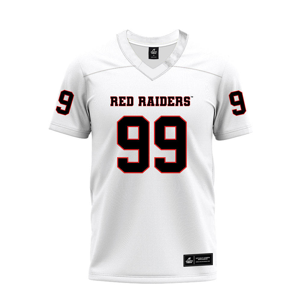 Texas Tech - NCAA Football : Jojo Johnson - White Premium Football Jersey-0