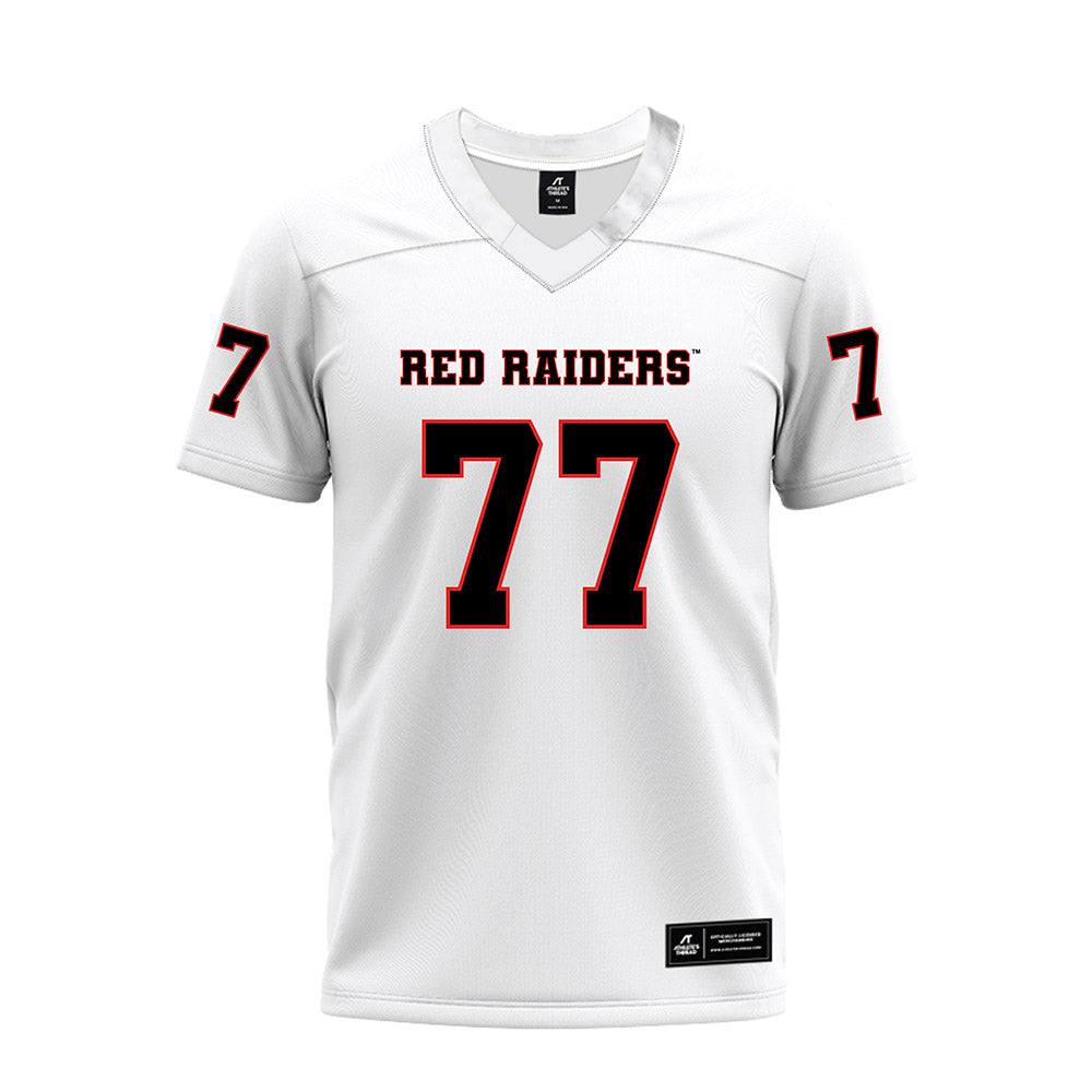Texas Tech - NCAA Football : Elias Gillen - White Premium Football Jersey-0