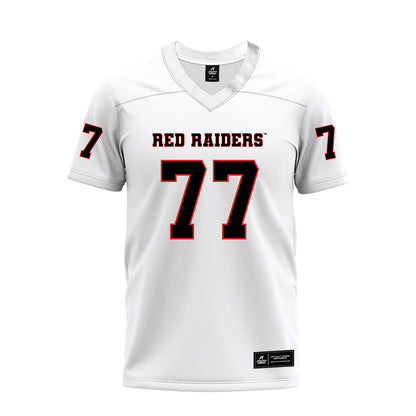 Texas Tech - NCAA Football : Elias Gillen - White Premium Football Jersey-0