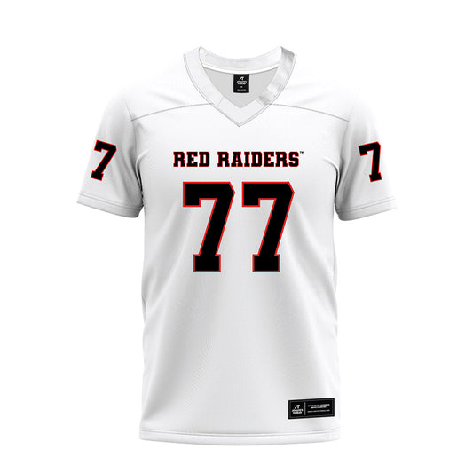 Texas Tech - NCAA Football : Elias Gillen - White Premium Football Jersey-0