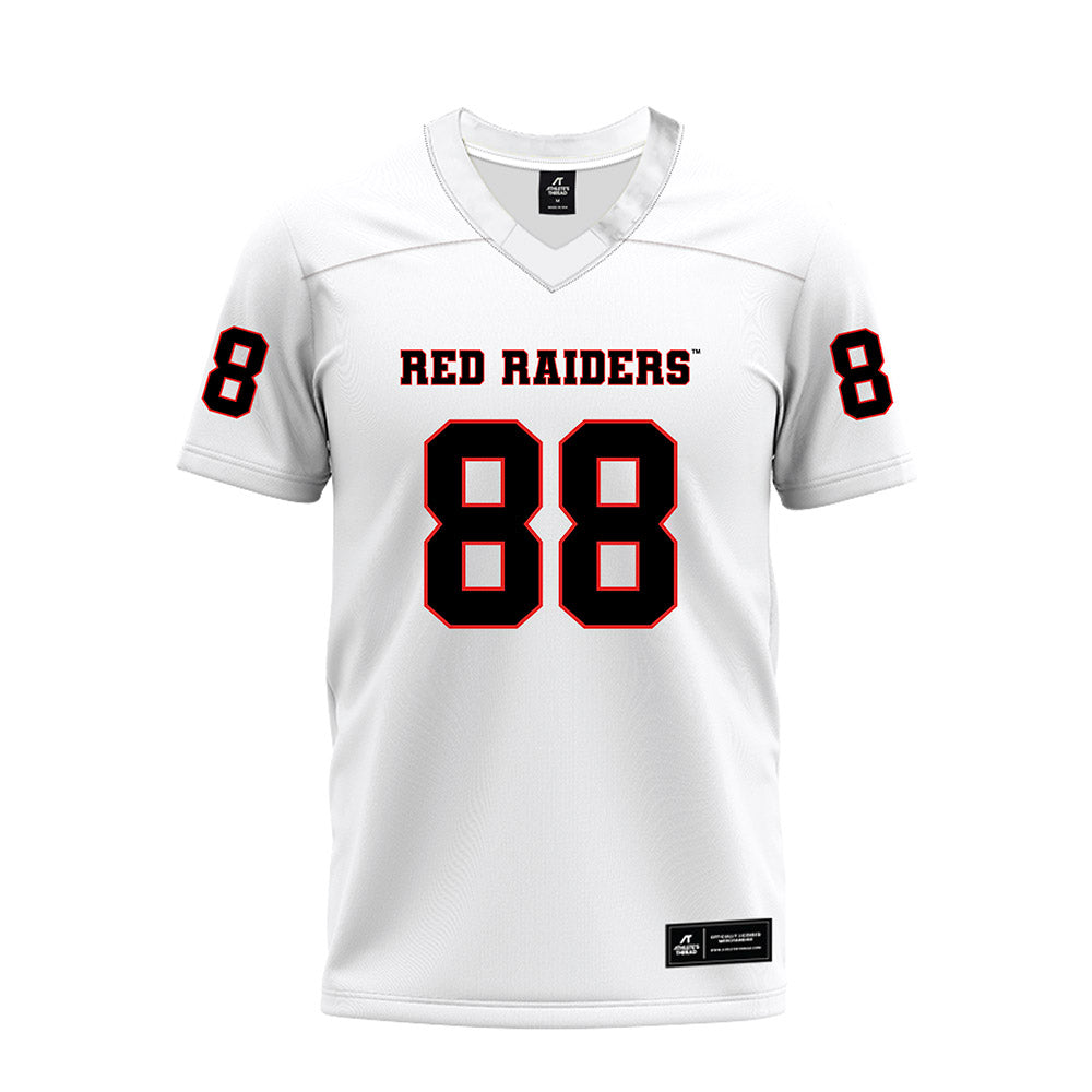 Texas Tech - NCAA Football : Quintaelyn Joyner - White Premium Football Jersey-0