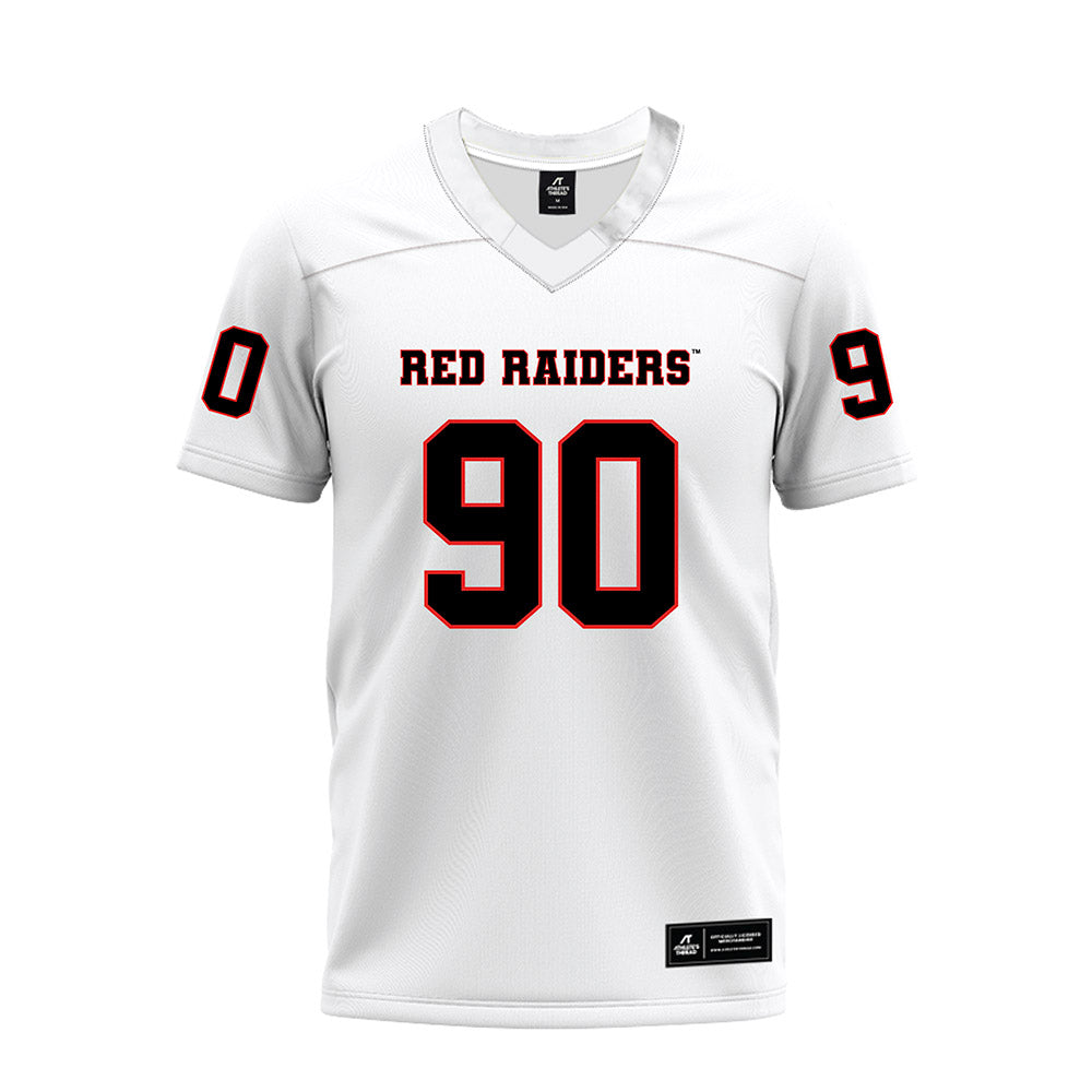 Texas Tech - NCAA Football : Ayden Johnson - White Premium Football Jersey-0