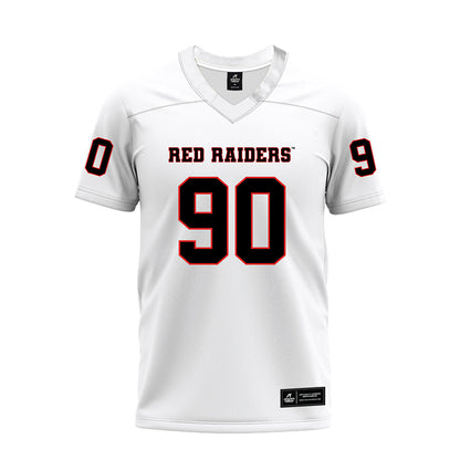 Texas Tech - NCAA Football : Ayden Johnson - White Premium Football Jersey-0