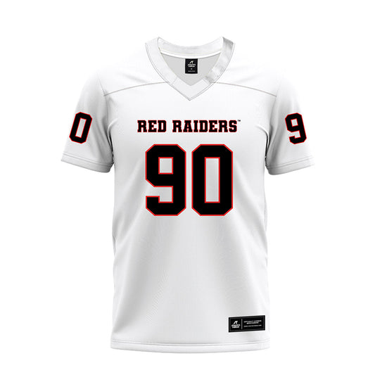 Texas Tech - NCAA Football : Ayden Johnson - White Premium Football Jersey-0