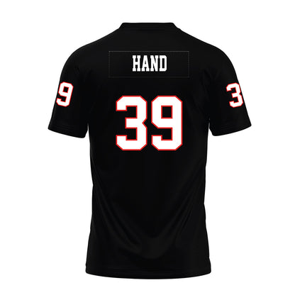 Texas Tech - NCAA Football : Jacob Hand - Black Premium Football Jersey-1