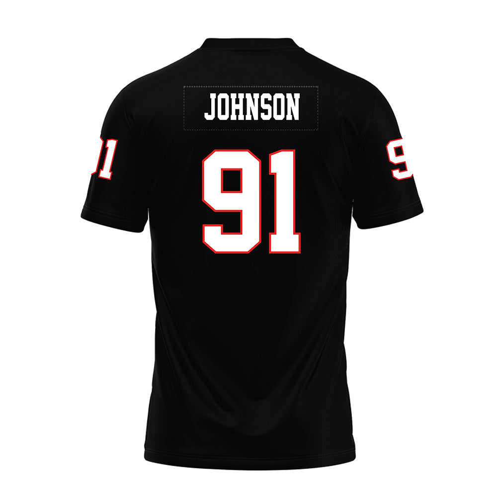 Texas Tech - NCAA Football : Krush Johnson - Black Premium Football Jersey-1