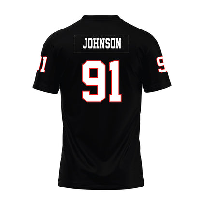 Texas Tech - NCAA Football : Krush Johnson - Black Premium Football Jersey-1