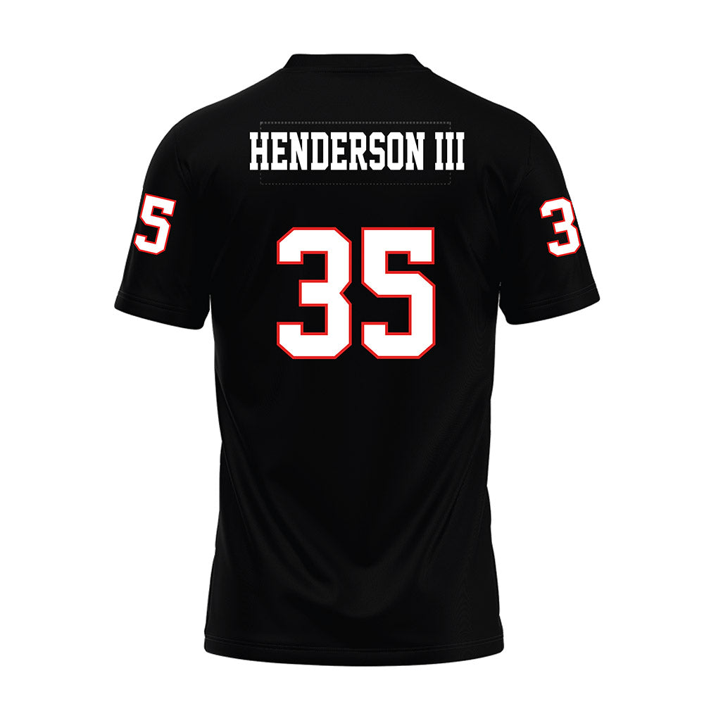 Texas Tech - NCAA Football : Michael Henderson III - Black Premium Football Jersey-1