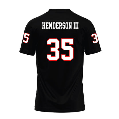 Texas Tech - NCAA Football : Michael Henderson III - Black Premium Football Jersey-1