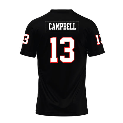 Texas Tech - NCAA Football : Chase Campbell - Black Premium Football Jersey-1