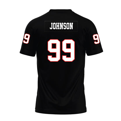 Texas Tech - NCAA Football : Jojo Johnson - Black Premium Football Jersey-1