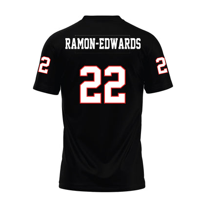 Texas Tech - NCAA Football : Marcus Ramon-Edwards - Black Premium Football Jersey-1
