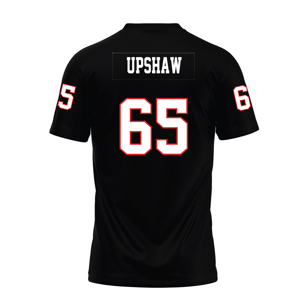 Texas Tech - NCAA Football : Danthis Upshaw - Black Premium Football Jersey-1