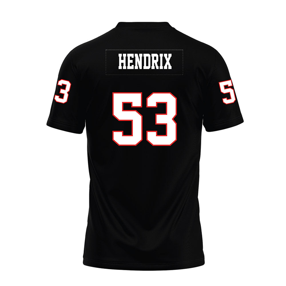 Texas Tech - NCAA Football : Holton Hendrix - Black Premium Football Jersey-1