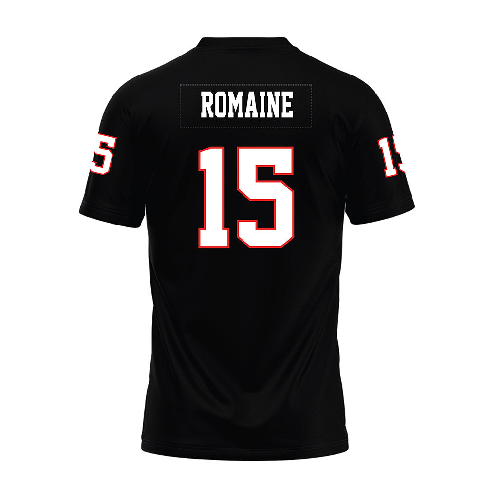 Texas Tech - NCAA Football : Austin Romaine - Black Premium Football Jersey-1