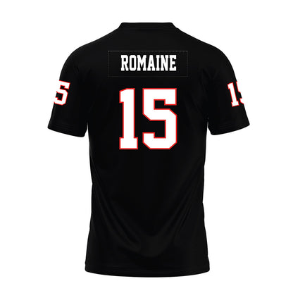 Texas Tech - NCAA Football : Austin Romaine - Black Premium Football Jersey-1