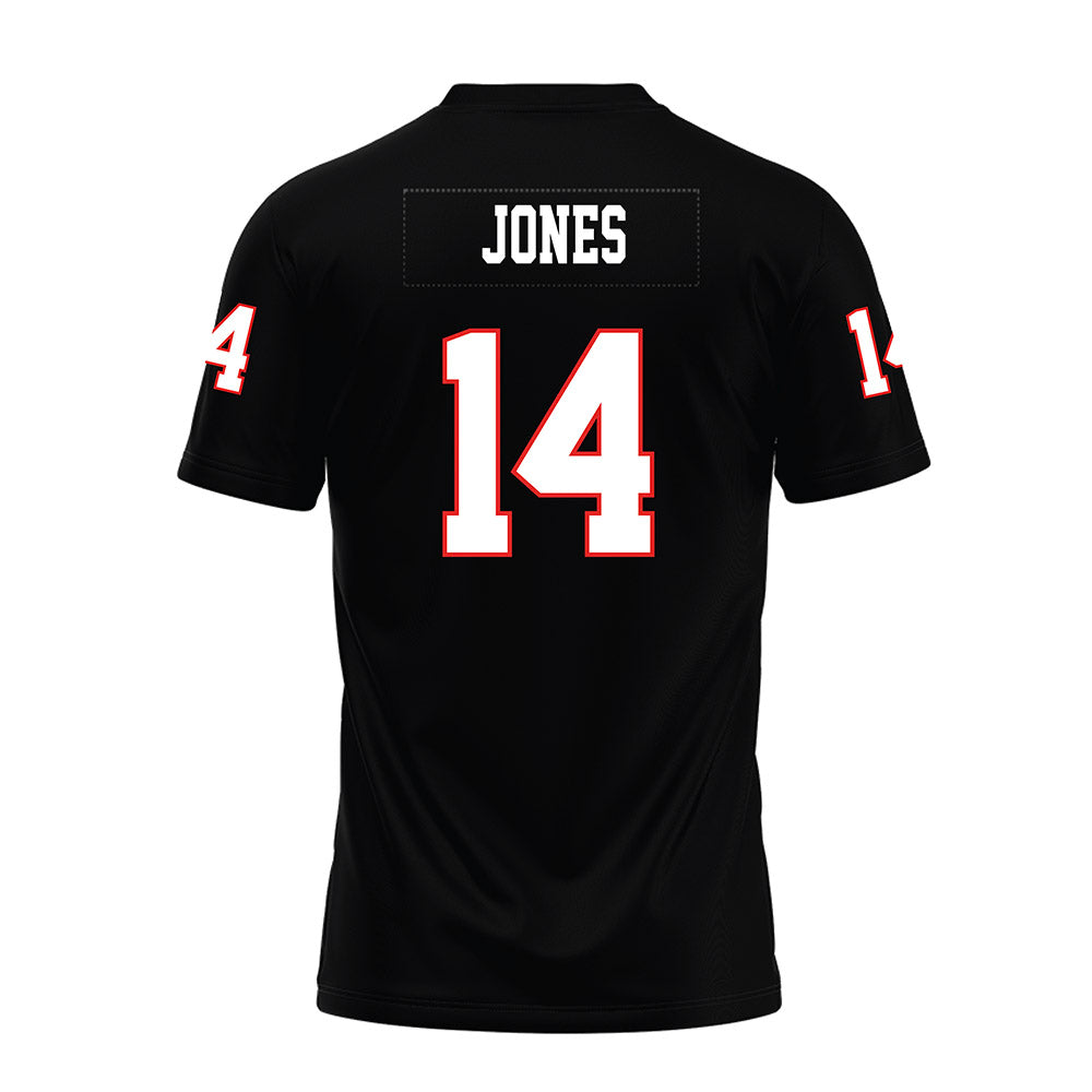 Texas Tech - NCAA Football : Bryson Jones - Black Premium Football Jersey-1