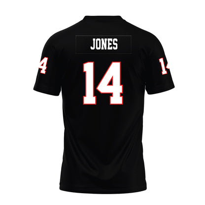 Texas Tech - NCAA Football : Bryson Jones - Black Premium Football Jersey-1