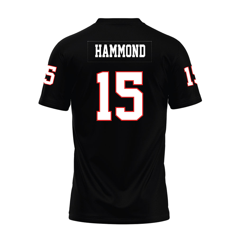 Texas Tech - NCAA Football : Will Hammond - Black Premium Football Jersey-1
