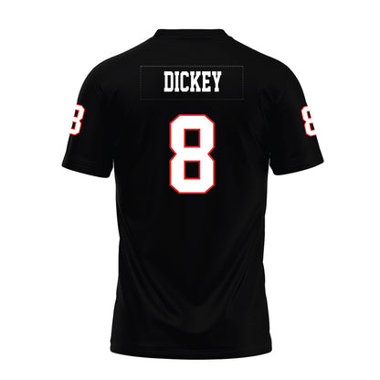 Texas Tech - NCAA Football : Cameron Dickey - Black Premium Football Jersey-1