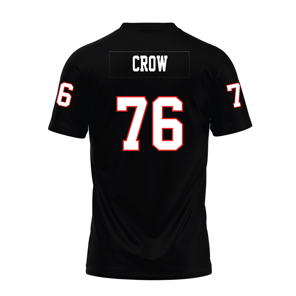Texas Tech - NCAA Football : Jacob Crow - Black Premium Football Jersey-1