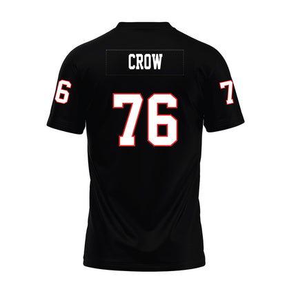 Texas Tech - NCAA Football : Jacob Crow - Black Premium Football Jersey-1