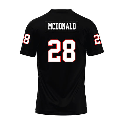 Texas Tech - NCAA Football : Bray Mcdonald - Black Premium Football Jersey-1