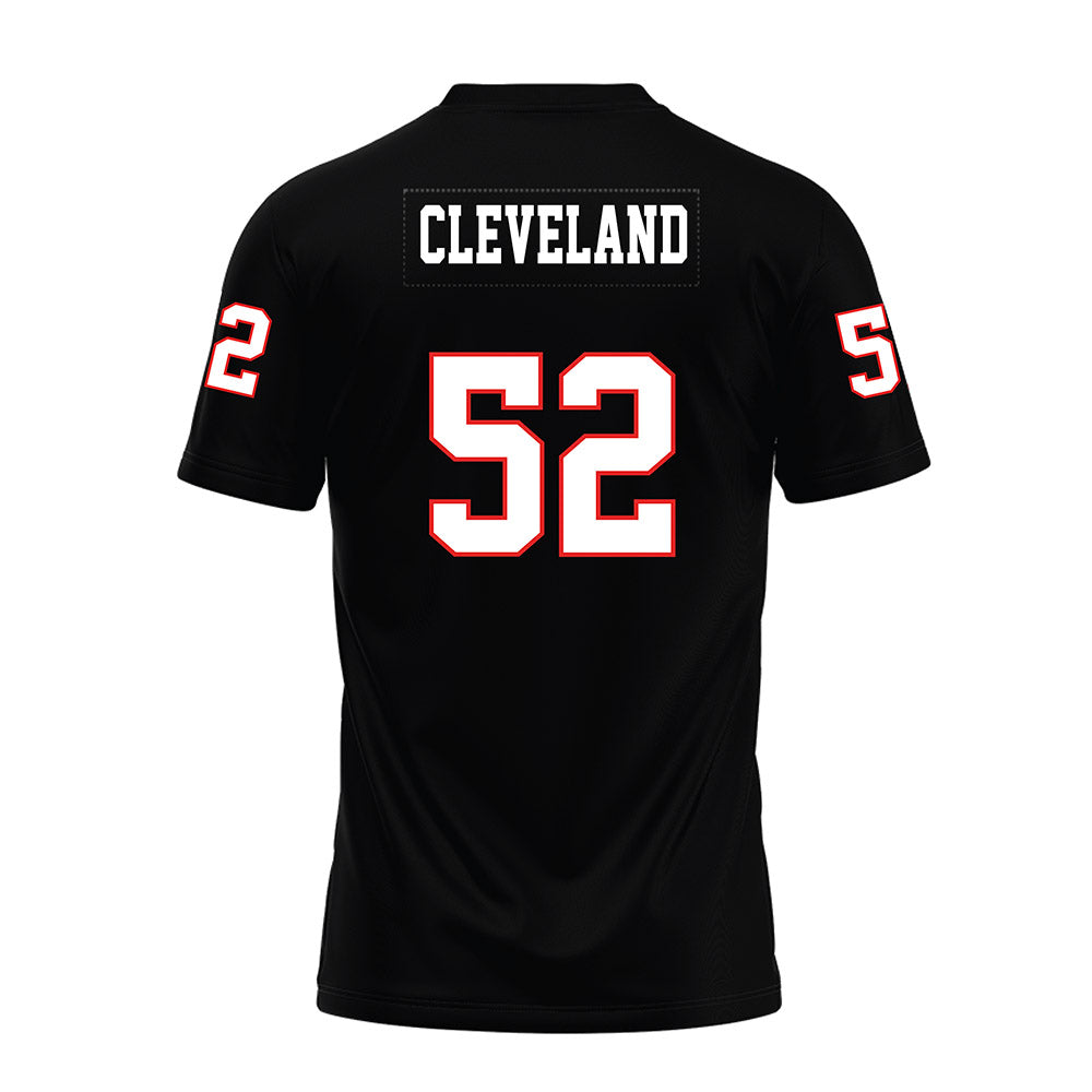 Texas Tech - NCAA Football : Cash Cleveland - Black Premium Football Jersey-1
