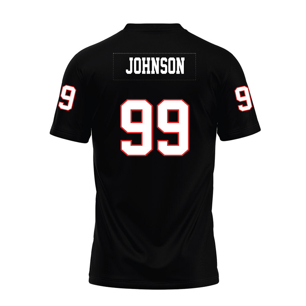 Texas Tech - NCAA Football : Jojo Johnson - Black Premium Football Jersey-1