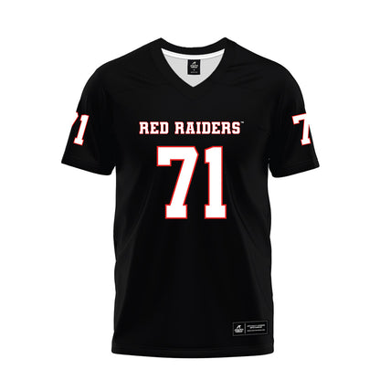 Texas Tech - NCAA Football : Bryce Gilmore - Black Premium Football Jersey-0