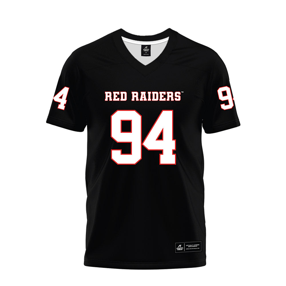 Texas Tech - NCAA Football : Braylon Rigsby - Black Premium Football Jersey-0