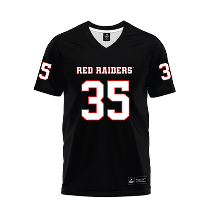 Texas Tech - NCAA Football : Michael Henderson III - Black Premium Football Jersey-0