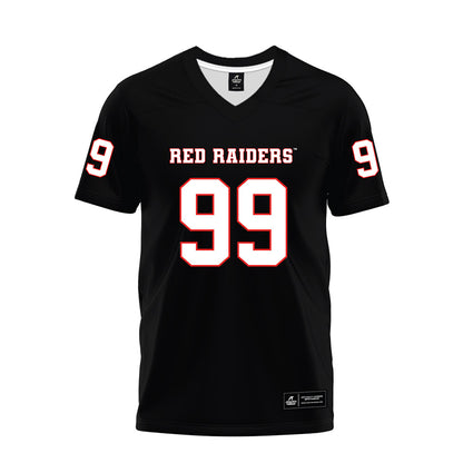 Texas Tech - NCAA Football : Jojo Johnson - Black Premium Football Jersey-0