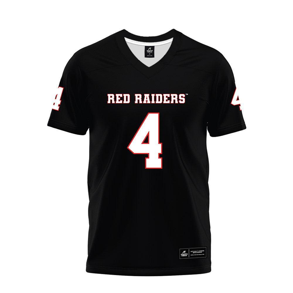 Texas Tech - NCAA Football : Kenny Johnson - Black Premium Football Jersey-0