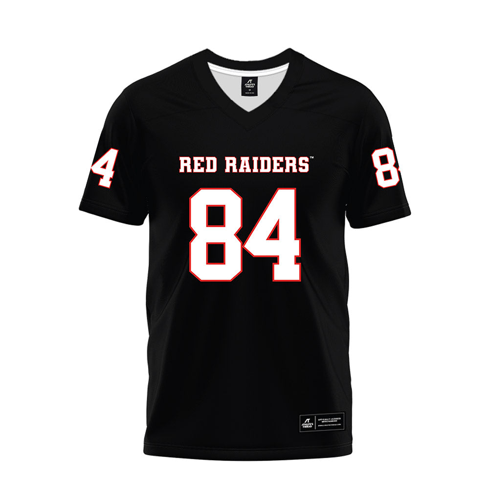Texas Tech - NCAA Football : Michael Dever - Black Premium Football Jersey-0