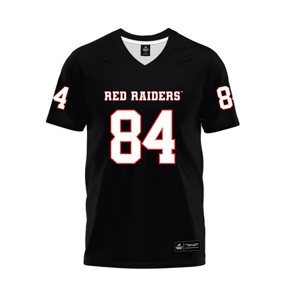 Texas Tech - NCAA Football : Michael Dever - Black Premium Football Jersey-0