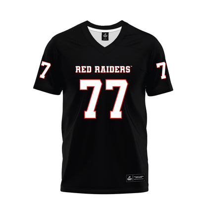 Texas Tech - NCAA Football : Elias Gillen - Black Premium Football Jersey-0